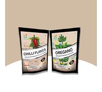 Green Velly Pizza Combo | Oregano and Chilly Flakes |200Gm Each | Special Tasty Spices for Seasonings