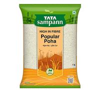Green Velly Sampann, High in Fibre Popular Poha(Thick), 1kg