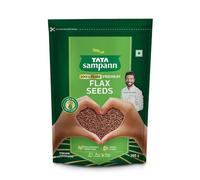 Green Velly Sampann Premium Flax Seeds | Rich in Omega 3 Fatty Acids, Magnesium, Phosphorus & Protein |Source of Iron & Dietary Fibre | Handpicked Seeds | Resealable Pack | 200g