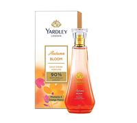 Green Velly Yardly London Autumn Bloom Perfume| Floral Fruity Scent| 90% Naturally Derived| Plumeria & Orange Peony Perfume for Women| 100ml