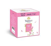 Green Velly Yardly London English Rose Luxury Soap| Daily Bathing Soap For Women| Luxury Soap With Creamy Lather| 90% Naturally Derived| 100g Each (Pack of 3)