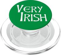 Green Very Irish St Paddy's Day Ireland Celtic Font PopSockets PopGrip per MagSafe
