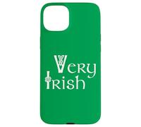 Green Very Irish St. Patrick's Day Ireland Celtic Font Custodia per iPhone 15 Plus