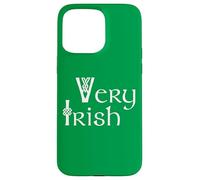Green Very Irish St. Patrick's Day Ireland Celtic Font Custodia per iPhone 15 Pro Max