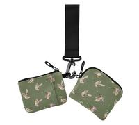 Green Wild Duck - Portafoglio da donna con tasca con cerniera, per lavoro, viaggi, 2 pezzi, Anatra selvatica verde, 1 size, Casual