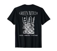 Green Witch Cottagecore Tarocchi Estetica Foresta Posteriore Grafica Maglietta