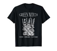 Green Witch Cottagecore Tarocchi Strega Estetica Foresta Strega Maglietta