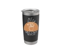 Green Witch Mint Only Witch Herb Gardening Wicca Bicchiere termico in acciaio inox doppia parete