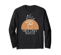 Green Witch Mint Only Witch Herb Gardening Wicca Maglia a Manica
