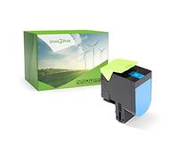Green2Print Toner ciano 3500 pagine sostituisce Lexmark 71B0H20, 71B2HC0 Toner per Lexmark CX417DE, CX517DE, CS417DN, CS517DE