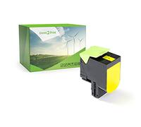 Green2Print Toner giallo 1000 pagine sostituisce Lexmark 80C20Y0, 802Y, 80C20YE, 802YE Toner per Lexmark CX310N, CX310DN, CX410DE, CX410DTE, CX410E, CX510DE, CX510DHE, CX510DTHE