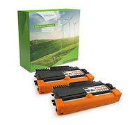 Green2Print Toner Set, 2 cartucce 2x 1000 pagine sostituisce Brother TN-2010 Toner per Brother DCP7055W, DCP7055, HL2130, HL2135W