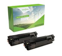 Green2Print Toner Set, 2 cartucce 2x 2000 pagine sostituisce HP CB436A, 36A Toner per HP LaserJet M1120N, M1120, M1522NF, M1522N, P1505N, P1505