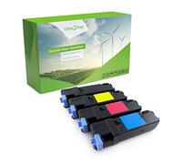 Green2Print Toner Set, 4 cartucce 1x 2000, 3x 1000 pagine Toner per Xerox Phaser 6125N, 6125
