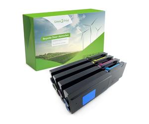 Green2Print Toner Set, 4 cartucce 1x 6000, 3x 4000 pagine Toner per Dell C2660DN, C2665DNF