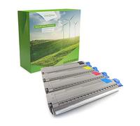 Green2Print Toner Set, 4 cartucce 1x 7000, 3x 7300 pagine Toner per OKI C822N, C822DN, C822