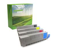 Green2Print Toner Set, 4 cartucce 1x 8000, 3x 2000 pagine Toner per OKI C5650, C5750