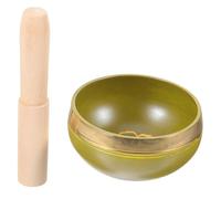 GREENADSCAPE 1set Ciotola Tibetana Meditazione Con Bastoncino Ciotola Per Yoga e Decorazione Accessorio Spirituale Per e