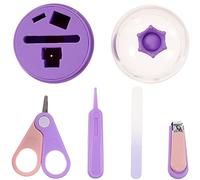 GREENADSCAPE 1set Kit Per La Cura Delle Unghie Del Ragazzo Ragazza Set Di Manicure Per Ragazzo Ragazza Con Forbici e Tagliaunghie Ergonomici Colori Vivaci e Scatola Di Stoccaggio Per Di Nascita