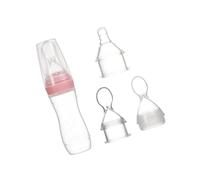 GREENADSCAPE 3 Pz alimentatore per neonati ciotola per l'alimentazione del neonato biberon per latte per neonati mangiatoia per neonati borraccia bottle biberon in silicone rosa