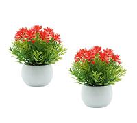 GREENADSCAPE Bonsai Artificiale Di Loto Piccolo Bonsai Finto Ampia Applicazione Per Decorazioni Da Giardino Per Casa Ufficio