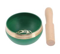 GREENADSCAPE Ciotola Cantante Tibet Yoga Meditazione Forniture Buddiste Con Martello in Legno