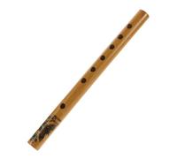 GREENADSCAPE strumento flauto di bambù flauto dolce flauto principiante strumento musicale a fiato flauto verticale flauto a sei fori registratore di suoni flauti di bambù flauti cinesi Yellow