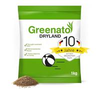 Greenato Dryland Semi Di Prato 1kg Resistente Alla Siccità Erba su 40m²