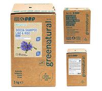 GREENATURAL BAG 5 Kg Doccia Shampoo Delicato LINO & RISO - ecobio