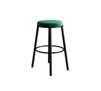 GreenBarStoolIronIslandStoolSimpleHighChairforHomeBacklessBacklessBarSgabelloCucinaSedutaCaféOffice Chair (3XL) Design modernoDurableComfort