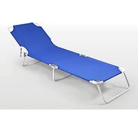 NEFFY SHOP 4000BL Lettino Poker - Blu Da Spiaggia Giardino