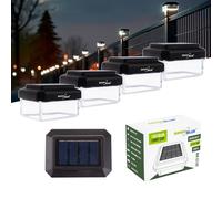 GreenBlue GB125 WW Lampada solare LED per palo 60x40 mm 3200K Set 4