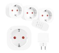 GreenBlue GB313 Presa Set con Telecomando 3 Pezzi RF 30m Gamma 3680W Programmabile Senza Fili Risparmio Energetico Per Casa Ufficio Garage