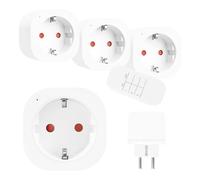 GreenBlue GB313 Presa Set con Telecomando 3 Pezzi RF 30m Gamma 3680W Programmabile Senza Fili Risparmio Energetico Per Casa Ufficio Garage