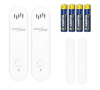 GreenBlue GB478 W sensore apertura WiFi 2 pezzi + 4 Batterie AAA Varta