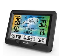 GreenBlue GB540N Stazione meteo wireless, a colori, DCF, barometro, Alimentatore