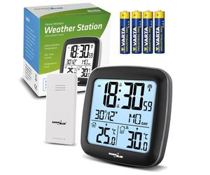 GreenBlue GB542 Stazione meteo wireless DCF con sensore esterno e 4x AAA