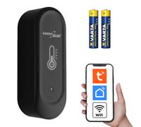 GreenBlue GB741 Sensore WiFi Temp e Umidità IP65 con 2 Batterie AAA incl.