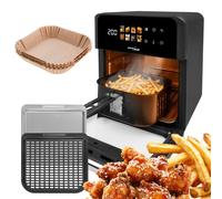 GreenBlue GB950 Friggitrice ad Aria 10 L 1800W 8 programmi LED Touch accessori