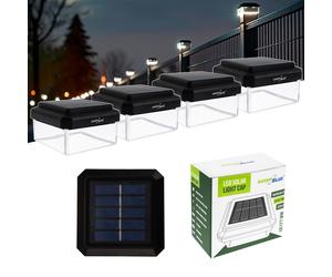GreenBlue Lampada solare per palo GB127 WW 4 pezzi 3200K 7lm Nero