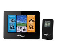 GREENBLUE - Stazione Meteorologica Multifunzione Greenblue Gb215 Bianco Nero Grigio