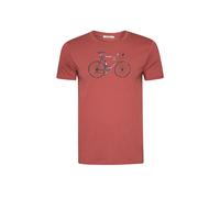 GREENBOMB Maglietta 'Guide Bike Jacques' rosso carminio Uomo GREENBOMB L