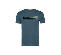 GREENBOMB Maglietta 'Nature Ice Fishing' petrolio / nero Uomo GREENBOMB M