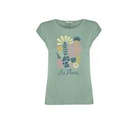 GREENBOMB Maglietta 'Timid Les Fleurs' verde chiaro Donna GREENBOMB M