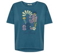 GreenBomb - Women's Les Fleurs Feel T-Shirt - T-shirt XS blu