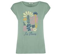 GreenBomb - Women's Les Fleurs Timid - T-shirt S turchese