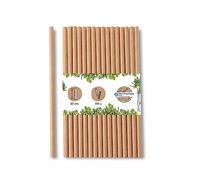 GREENBOX 150 cannucce di carta jumbo, 23 cm, cannuccia 8 mm, biodegradabili, cannucce marroni, ecologiche, per feste, frullati, cannucce di carta