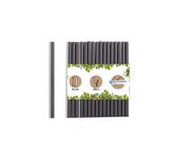GREENBOX Cannucce di carta, 15 cm, 7 mm, biodegradabili, nere, 250 pezzi