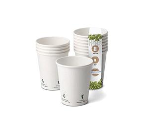 Greenbox, tazza da caffè in cartone biologico, stoviglie compostabili e biodegradabili, bicchieri di cartone, tazza da caffè usa e getta, 50 pezzi, 200 ml, 200 ml