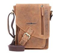 Greenburry Borsa a tracolla vintage in pelle 18 cm brown (1712-25)
